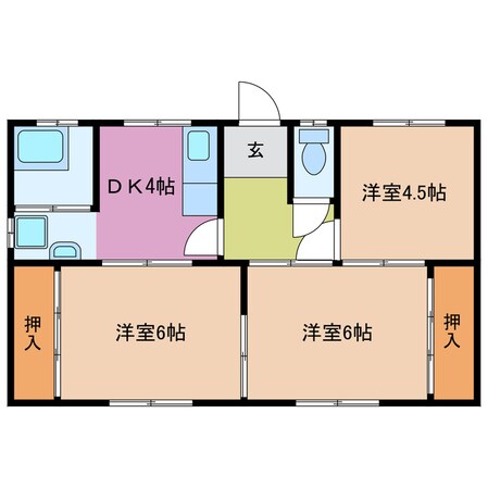 ハウス東大淀　Ｃ棟の物件間取画像